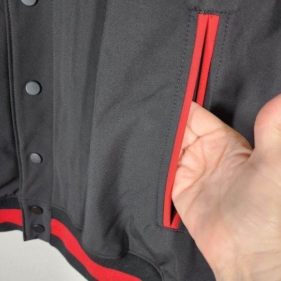 HOLLOWAY SNAP FRONT VARSITY NYLON JACKET - Picture 6 of 10